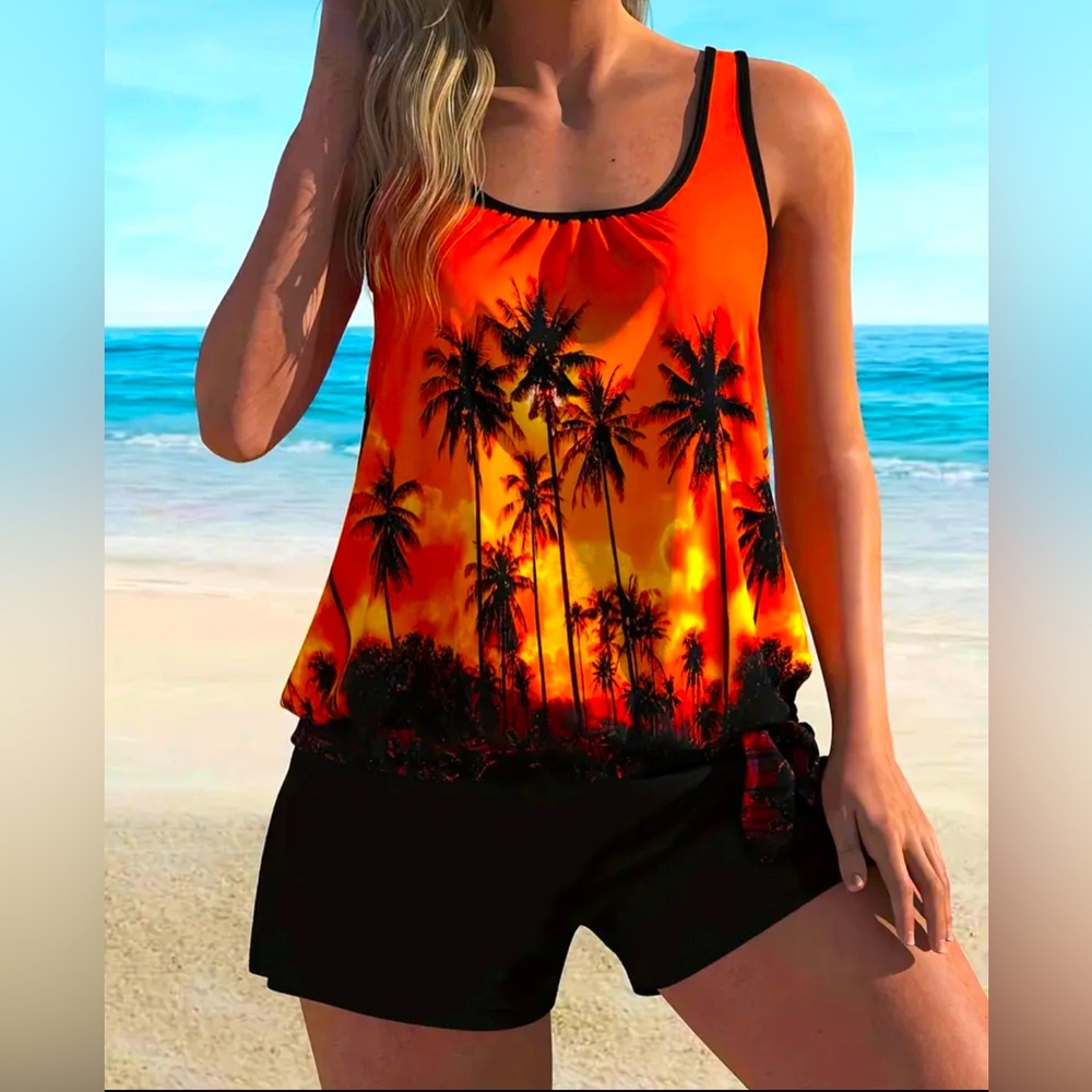 2 Piece Women’s Tropical Tankini Set- NWT